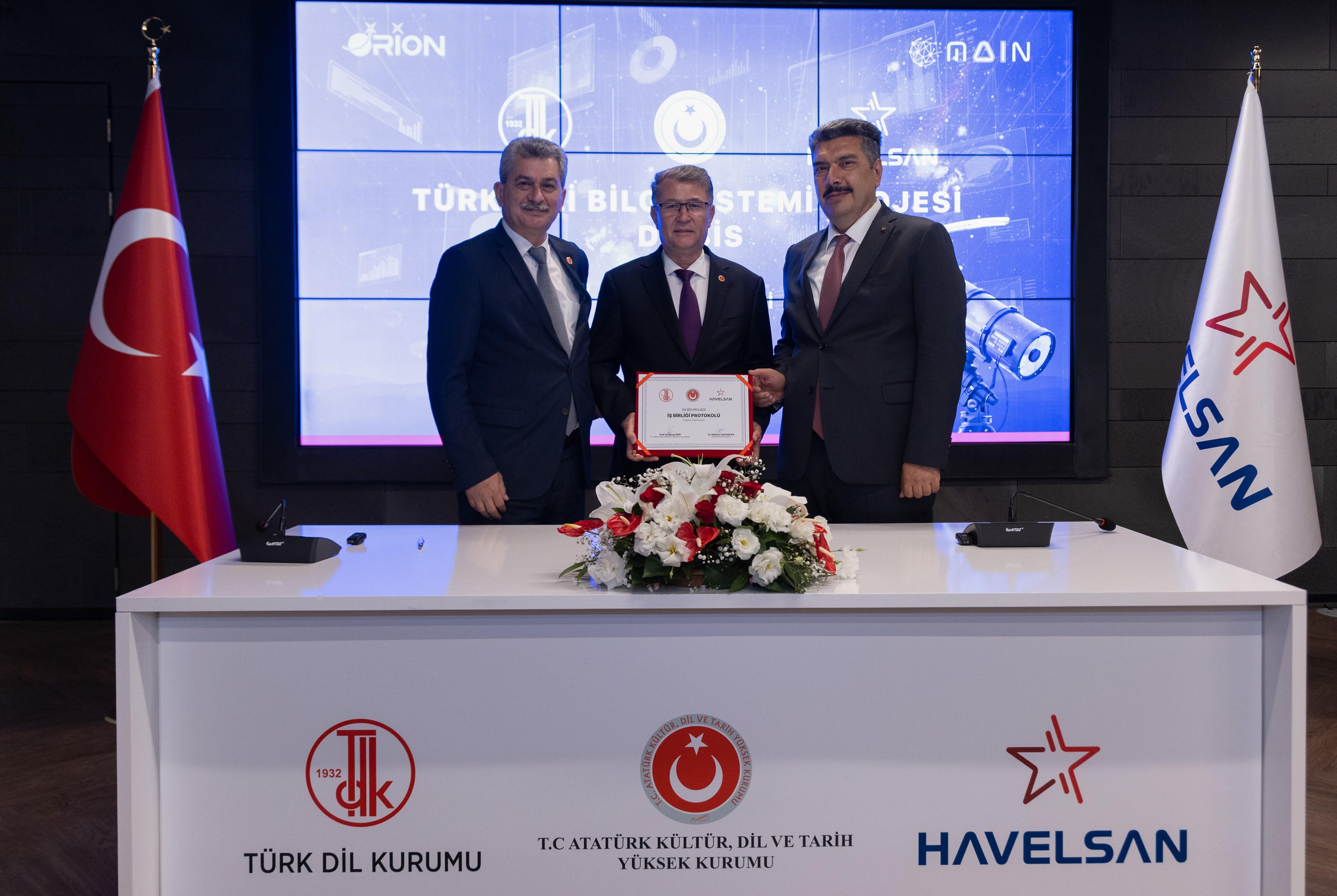 HAVELSAN ile TDK arasında Dijital Dönüşüm ve Yapay Zeka İş Birliği Protokolü imzalandı