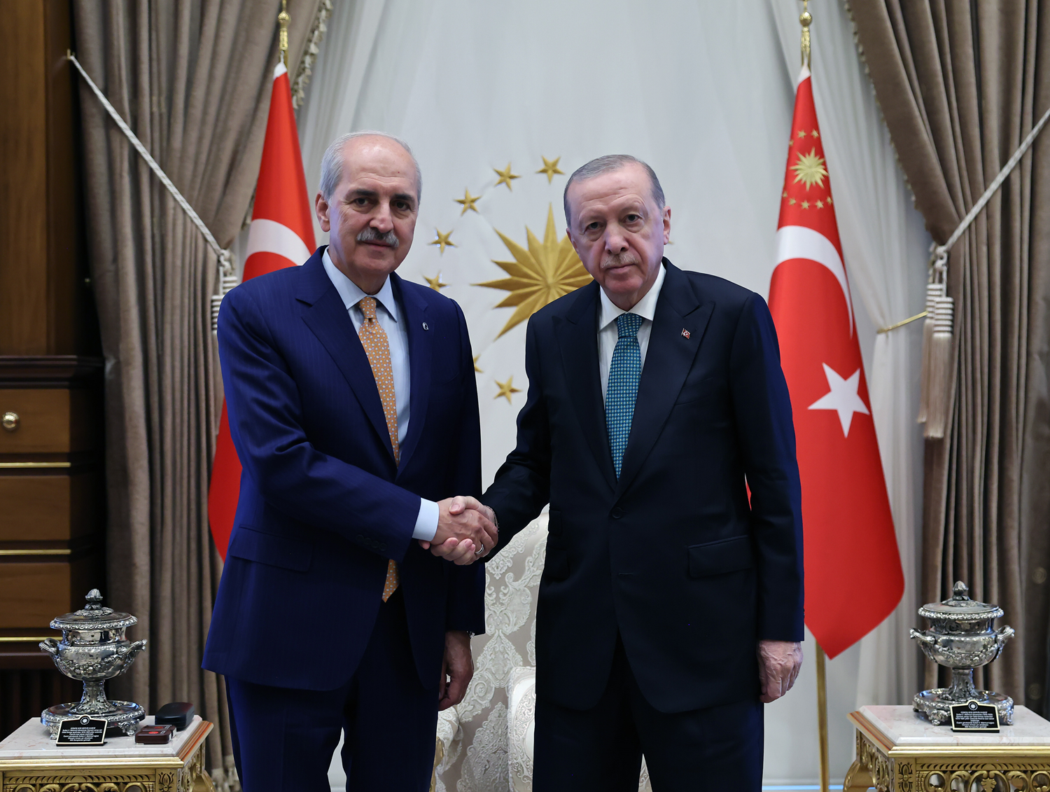 Cumhurbaşkanı Erdoğan, Kurtulmuş'u kabul etti