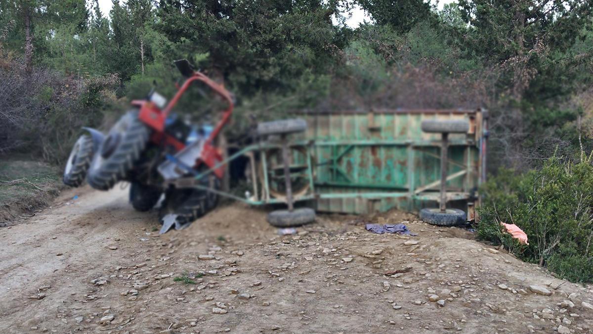Devrilen traktörün altında kalan Kıbrıs gazisi hayatını kaybetti