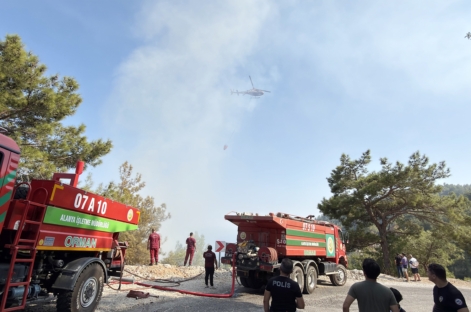 Alanya'da bir hafta arayla ikinci yangın: Alevler kontrol altına alındı