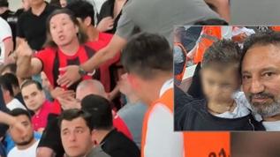 4 yaşındaki çocuğun formasından rahatsız olmuştu! Tribün zorbası yakalandı
