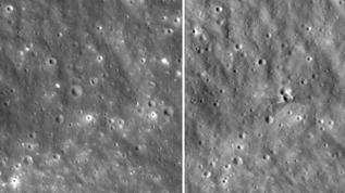 NASA, SpaceX roketinin Ay'da oluşturduğu yeni kraterin görüntülerini yayınladı