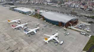 Bir günde 150 uçak! Trabzon Havalimanı'nda tüm zamanların rekoru kırıldı