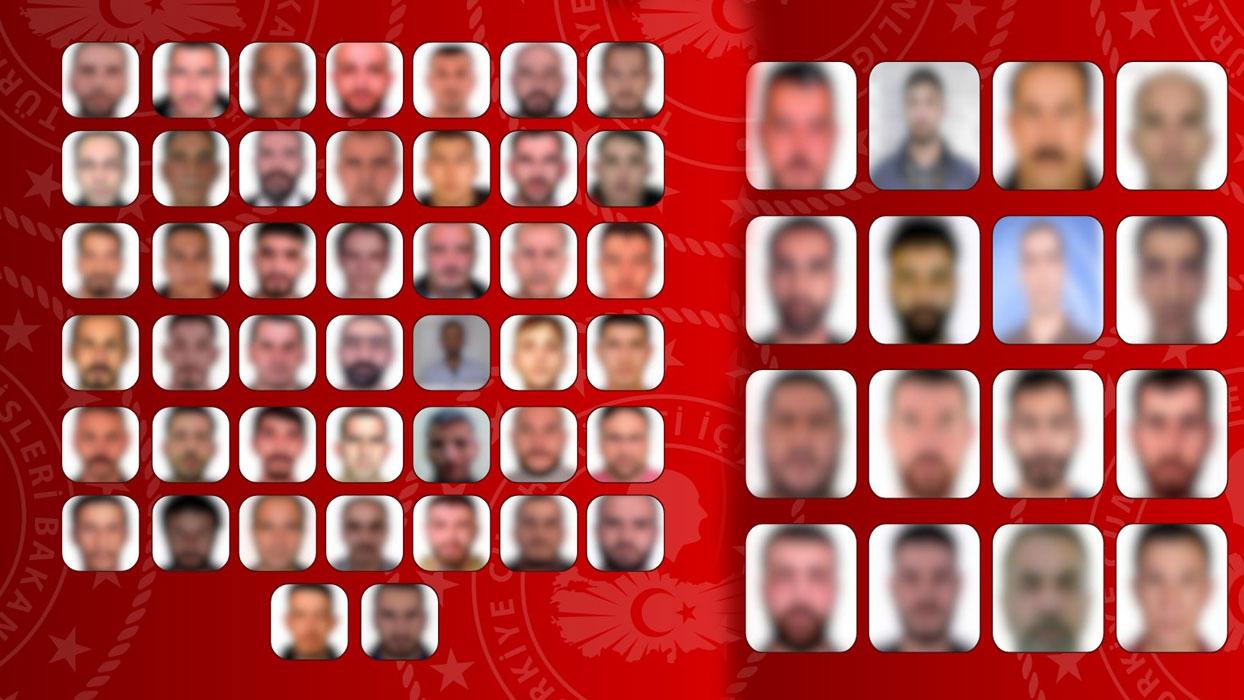 12 ülkede kırmızı bültenle aranan 60 firari suçlu Türkiye'ye getirildi