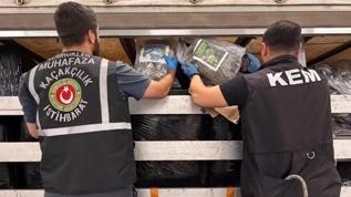 Tırda yaklaşık 288 kilogram esrar ele geçirildi