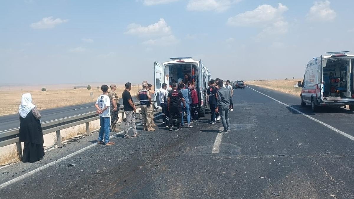 Kazanın etkisiyle refüje savruldular: Nusaybin'de 6 kişi hastaneye kaldırıldı