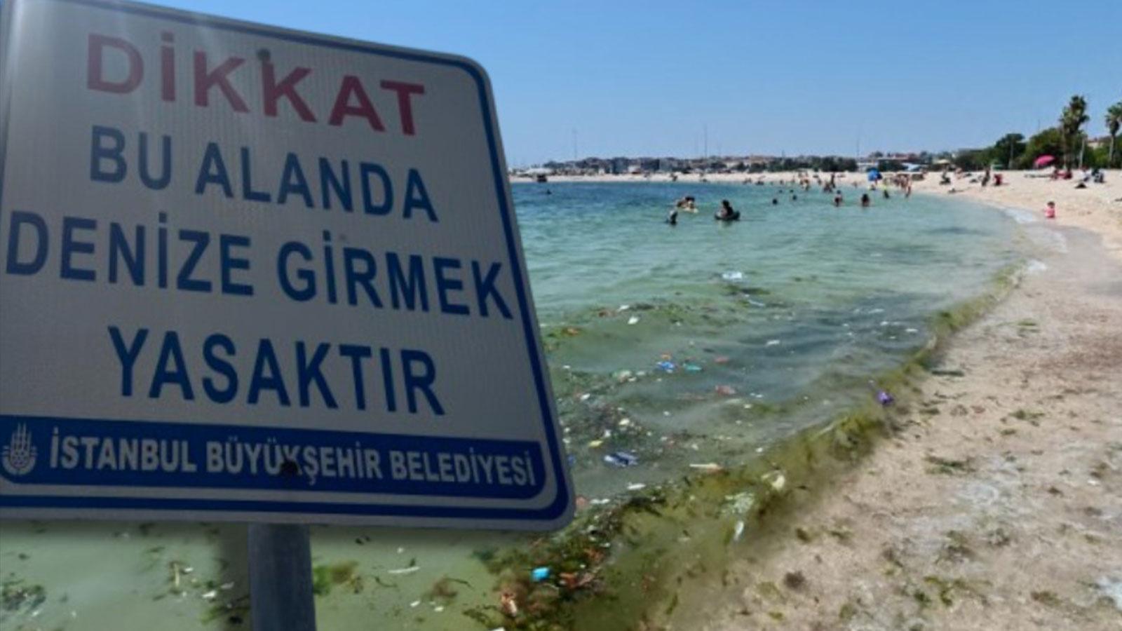 Tabelada yasak, denizde yoğunluk! Yeşilköy sahilinde kirlilik alarmı