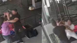 Spor salonunda kadın işletmeciye saldırı: Olay anı kameraya yansıdı