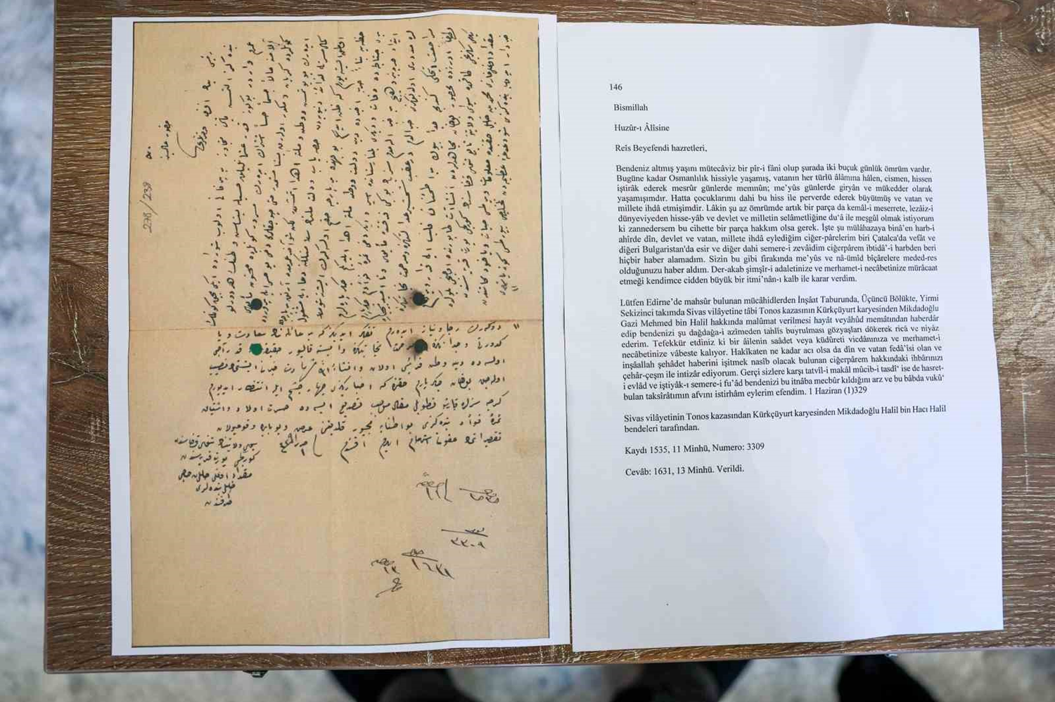 Balkan Harbi esiri Gazi Mehmed'in 113 yıl sonra oğluna yazdığı mektup bulundu