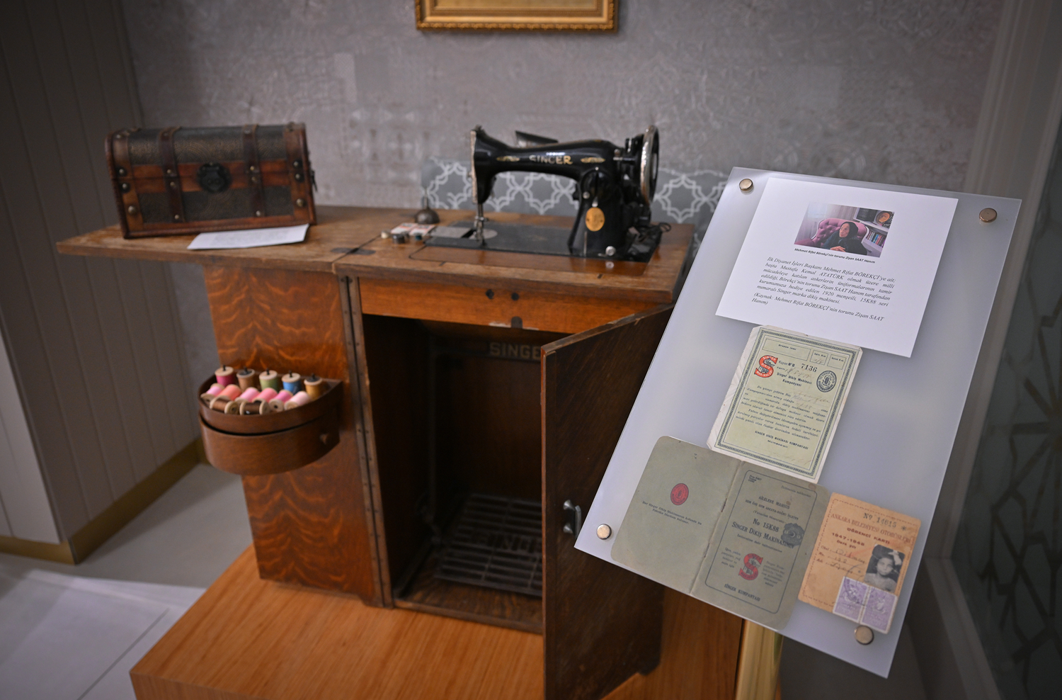 Milli Mücadele dönemine ait 106 yıllık dikiş makinesi TDV'de sergileniyor