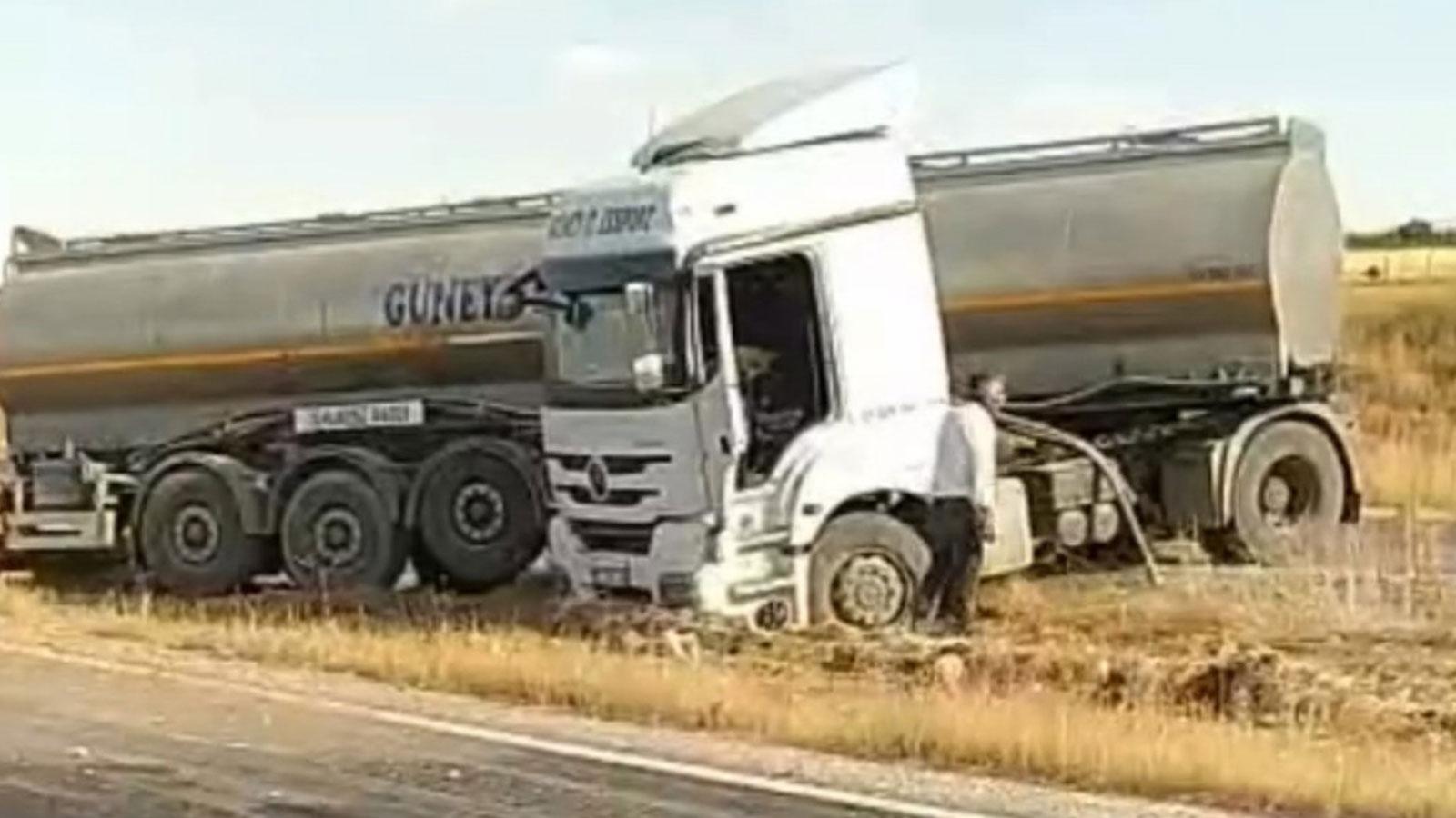 Siirt'te tır yoldan çıktı