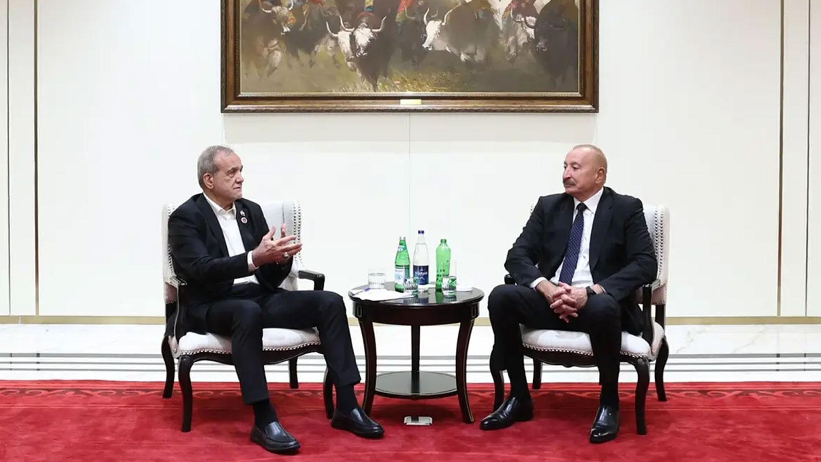 Pezeşkiyan-Aliyev arasında ''su'' diyaloğu izleyenleri gülümsetti