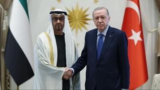 Cumhurbaşkanı Erdoğan, BAE Devlet Başkanı Nahyan ile görüştü