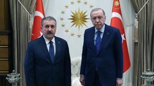 Cumhurbaşkanı Erdoğan, BBP Genel Başkanı Destici'yi kabul etti