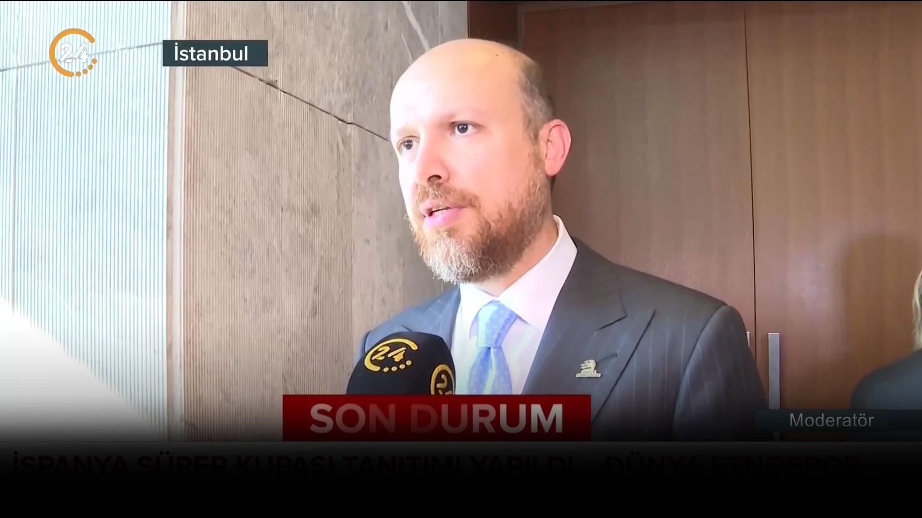 Bilal Erdoğan'dan 24'e özel Süper Kupa açıklaması: Türkiye'nin tanıtımı için çok kıymetli