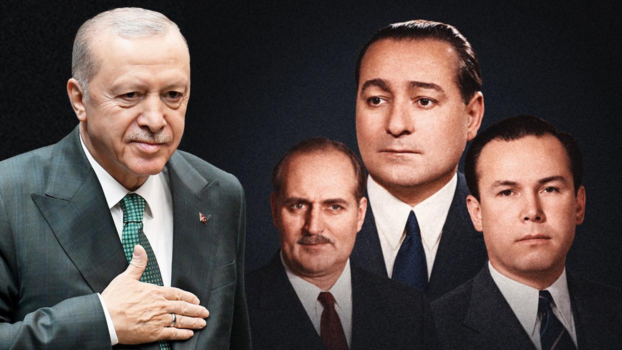 Cumhurbaşkanı Erdoğan idamlarının 65. yılında Menderes, Zorlu ve Polatkan'ı andı