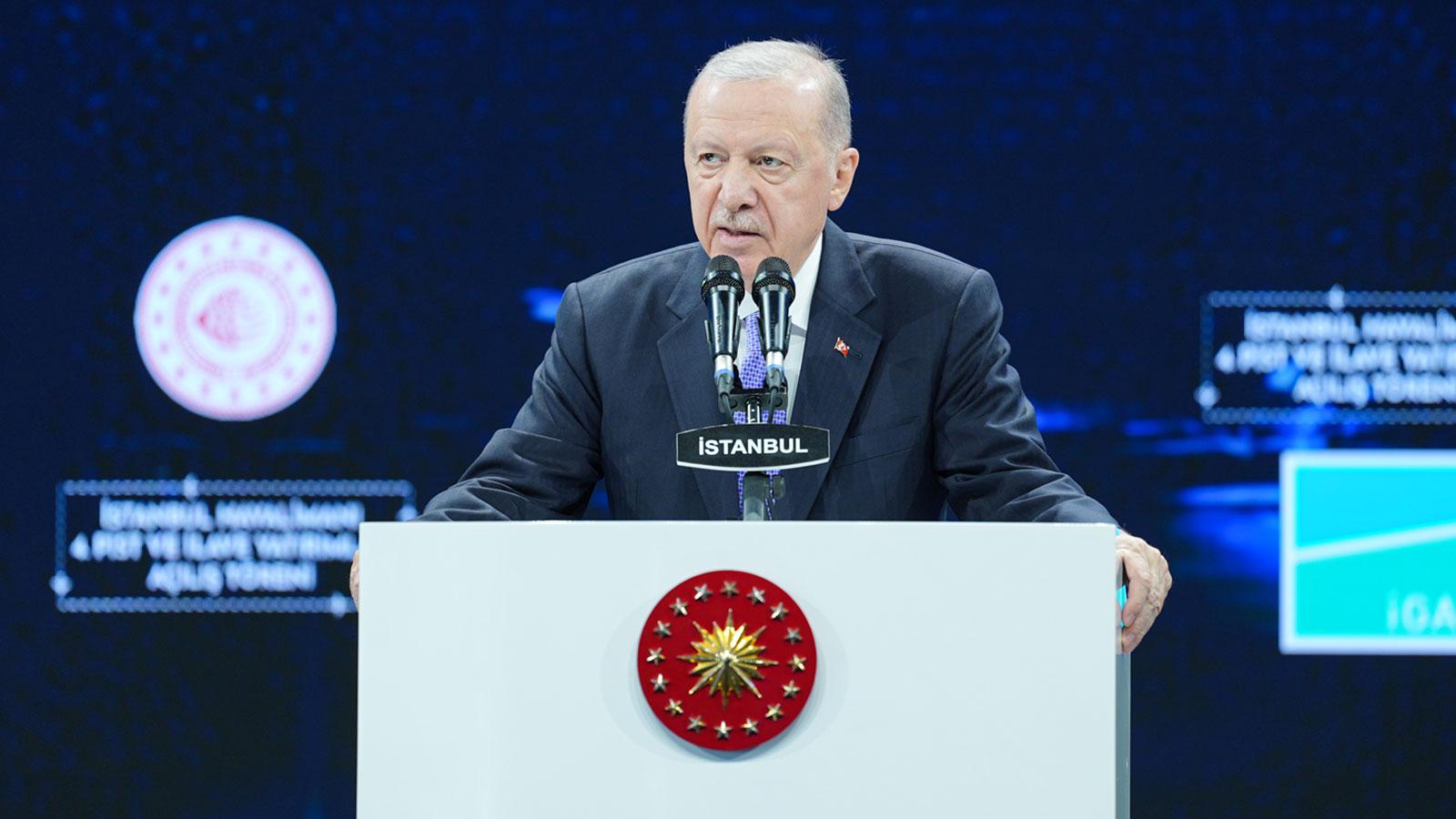 Cumhurbaşkanı Erdoğan: Türkiye'yi dünyanın en büyük uçuş ağına sahip ülkelerinden biri yaptık