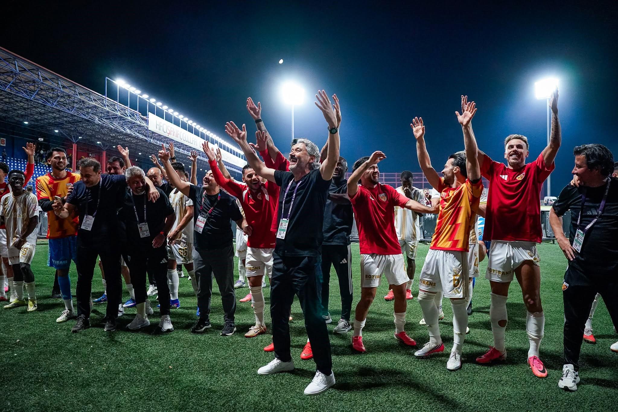 1. Lig ekiplerinden Kayserispor 8. haftayı lider kapattı