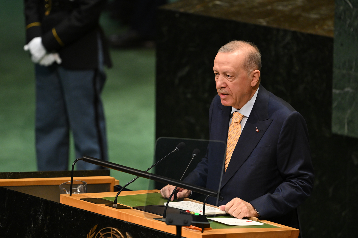BM'de mazlumların sesi oldu! Cumhurbaşkanı Erdoğan: Kimse kusura bakmasın Filistin vücut bulacak