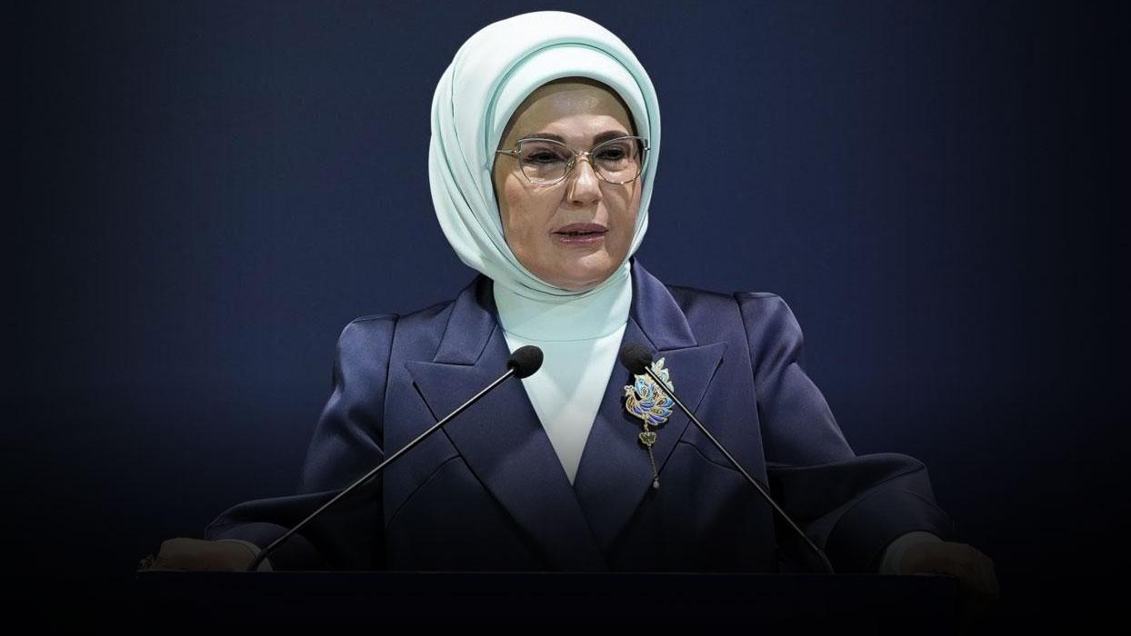 Emine Erdoğan'dan Cumhurbaşkanı Erdoğan'ın BM'deki hitabına ilişkin paylaşım: Adaletin sesi