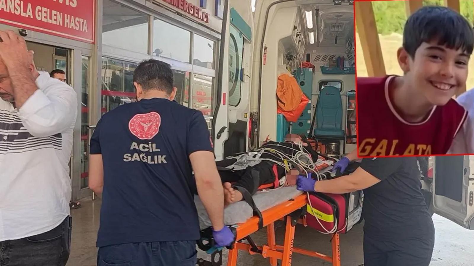 Kazada ağır yaralanan 13 yaşındaki çocuk hayatını kaybetti