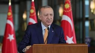 Cumhurbaşkanı Erdoğan, Azerbaycan'ın "Anım Günü"nde gazileri ve şehitleri andı
