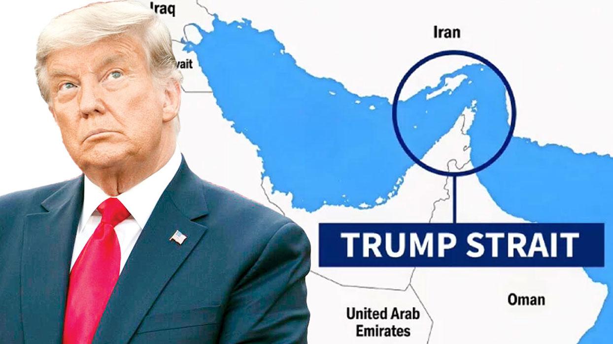 ABD Başkanı Donald Trump, Hürmüz Boğazı'nı "Trump Boğazı" olarak paylaştı