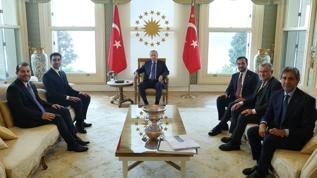 Cumhurbaşkanı Erdoğan, Şile, Tuzla ve Çekmeköy belediye başkanlarını kabul etti