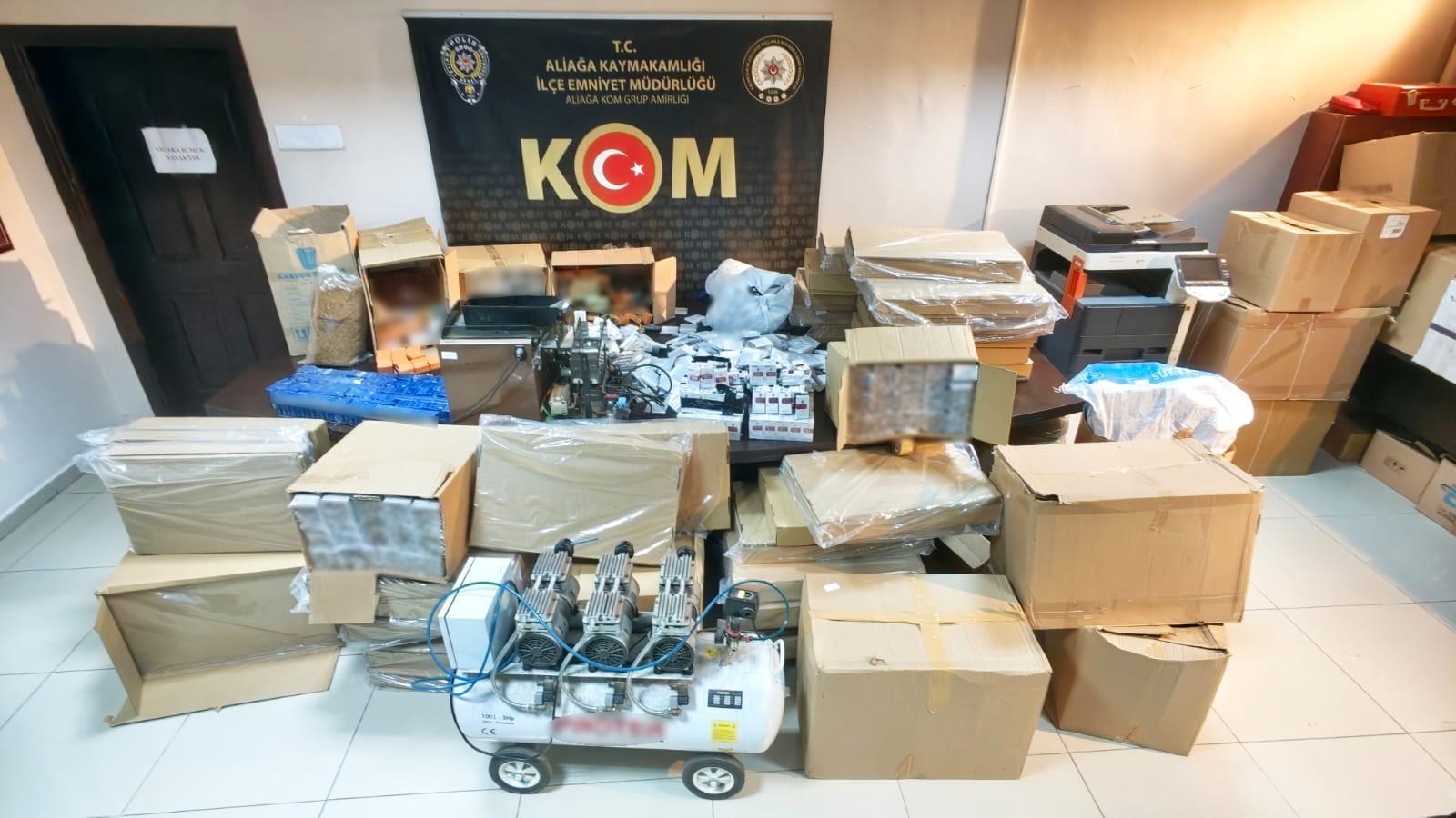 İzmir'de 5 milyon liralık dev kaçakçılık operasyonu: 15 şüpheliye adli işlem
