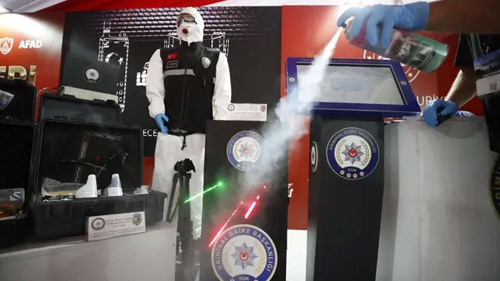 Olay yerindeki mermi izlerinin yönü yerli ve milli cihazla belirleniyor