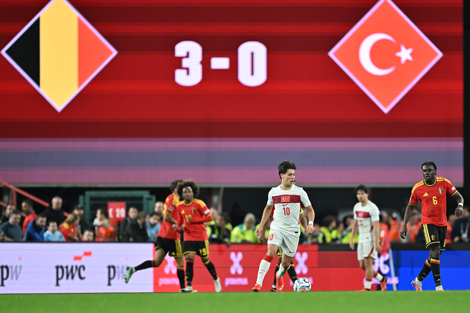 UEFA Uluslar Ligi: Belçika: 3 - Türkiye: 0