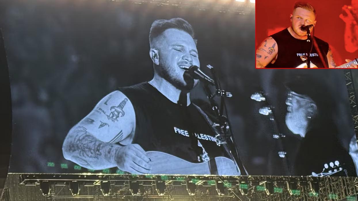 Macklemore'un yasaklandığı sahnede onurlu duruş! Zach Bryan sahneye 'Özgür Filistin' tişörtüyle çıktı