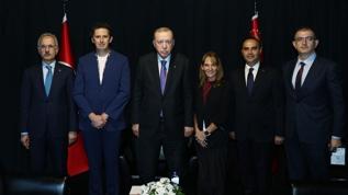 Cumhurbaşkanı Erdoğan, SpaceX yöneticilerini kabul etti