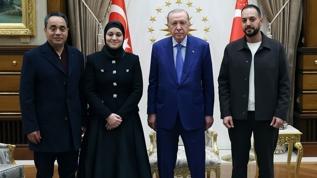 Cumhurbaşkanı Erdoğan, Hind Receb'ın ailesini kabul etti
