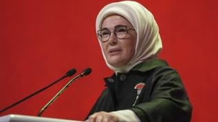 Emine Erdoğan: Gazze'de üç yıldır insanlığın gözü önünde bir halkın kökleri sökülmeye çalışılıyor