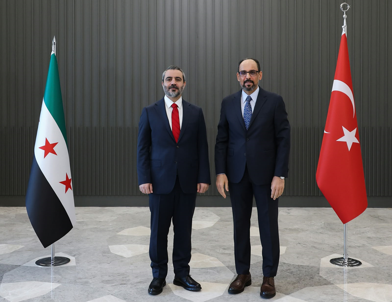 MİT Başkanı Kalın, Suriye Dışişleri Bakanı Şeybani ile Ankara'da görüştü