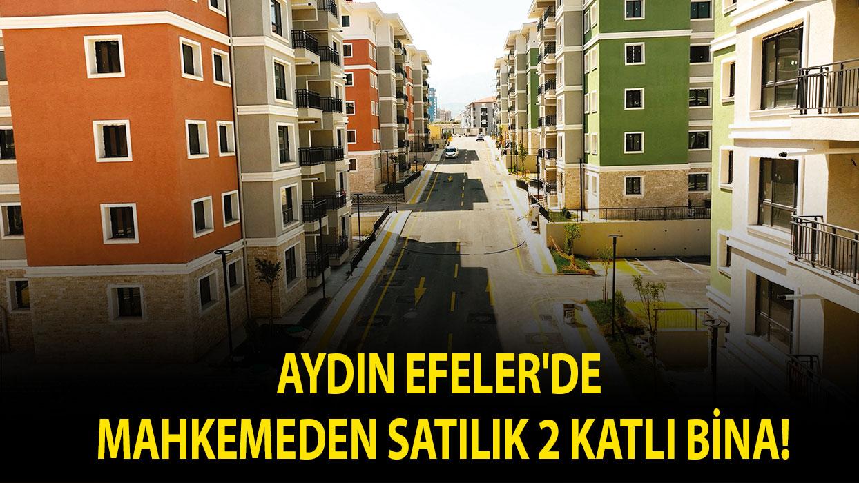 Aydın Efeler'de mahkemeden satılık 2 katlı bina!