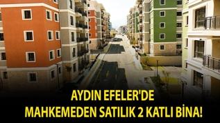 Aydın Efeler'de mahkemeden satılık 2 katlı bina!