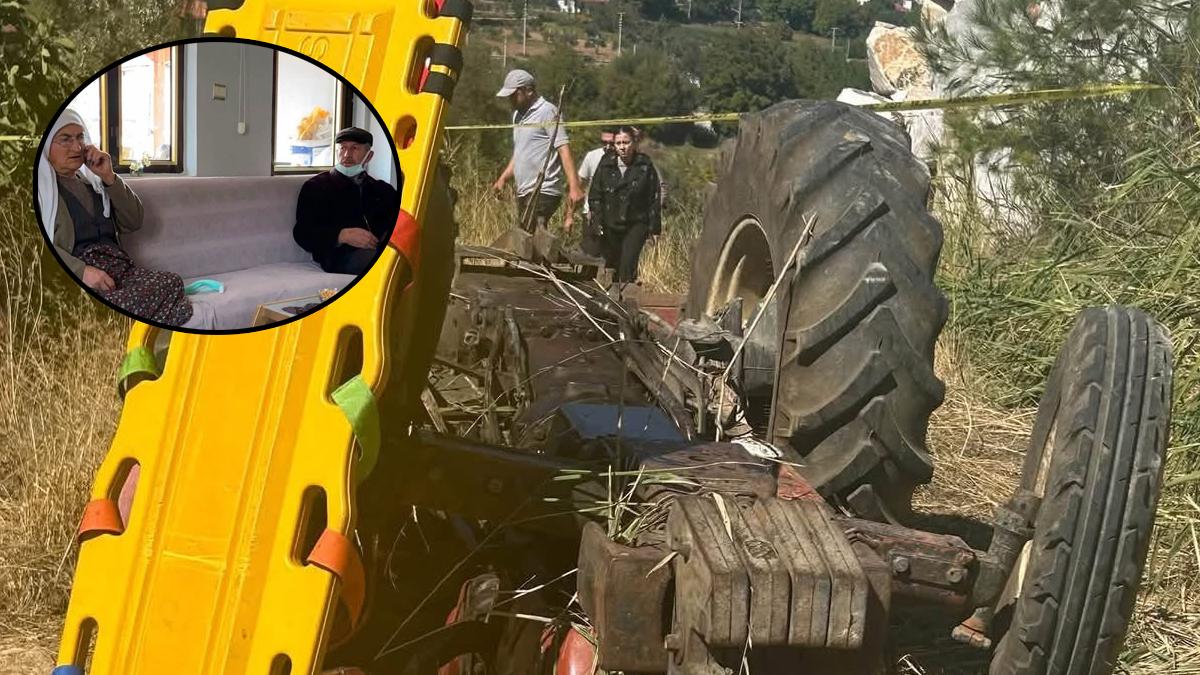 Devrilen traktörün altında kalan çift yaşamını yitirdi