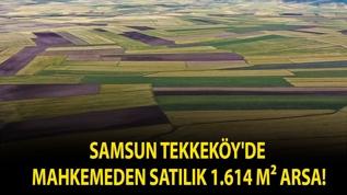 Samsun Tekkeköy'de mahkemeden satılık 1.614 m² arsa!