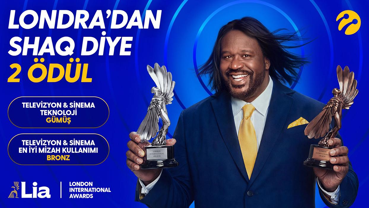 Turkcell'in “Shaq diye 5G” reklam kampanyasına London International Awards'tan çifte ödül
