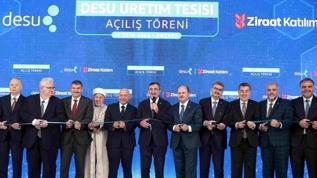 Ziraat Katılım finansal ortaklığıyla hayata geçirilen DESU Medikal Üretim Tesisi törenle açıldı