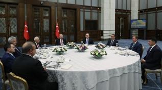 Cumhurbaşkanı Erdoğan, Yüksek Mahkeme Başkanlarıyla bir araya geldi