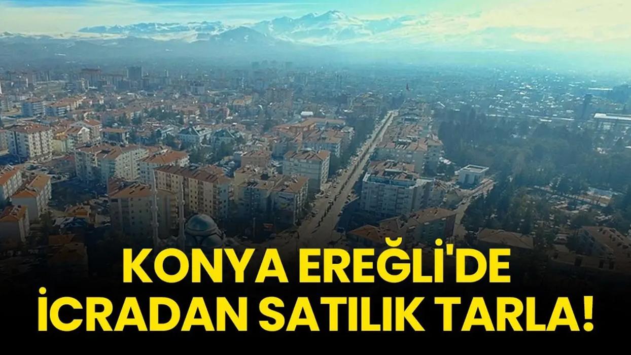 Konya Ereğli'de icradan satılık tarla!