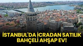 İstanbul Beyoğlu'nda icradan satılık bahçeli ahşap ev!