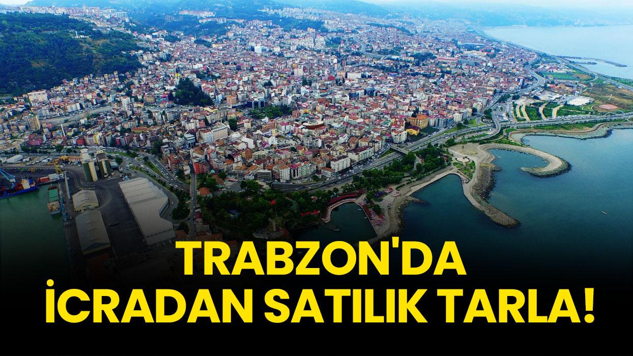 Trabzon Ortahisar'da icradan satılık tarla!