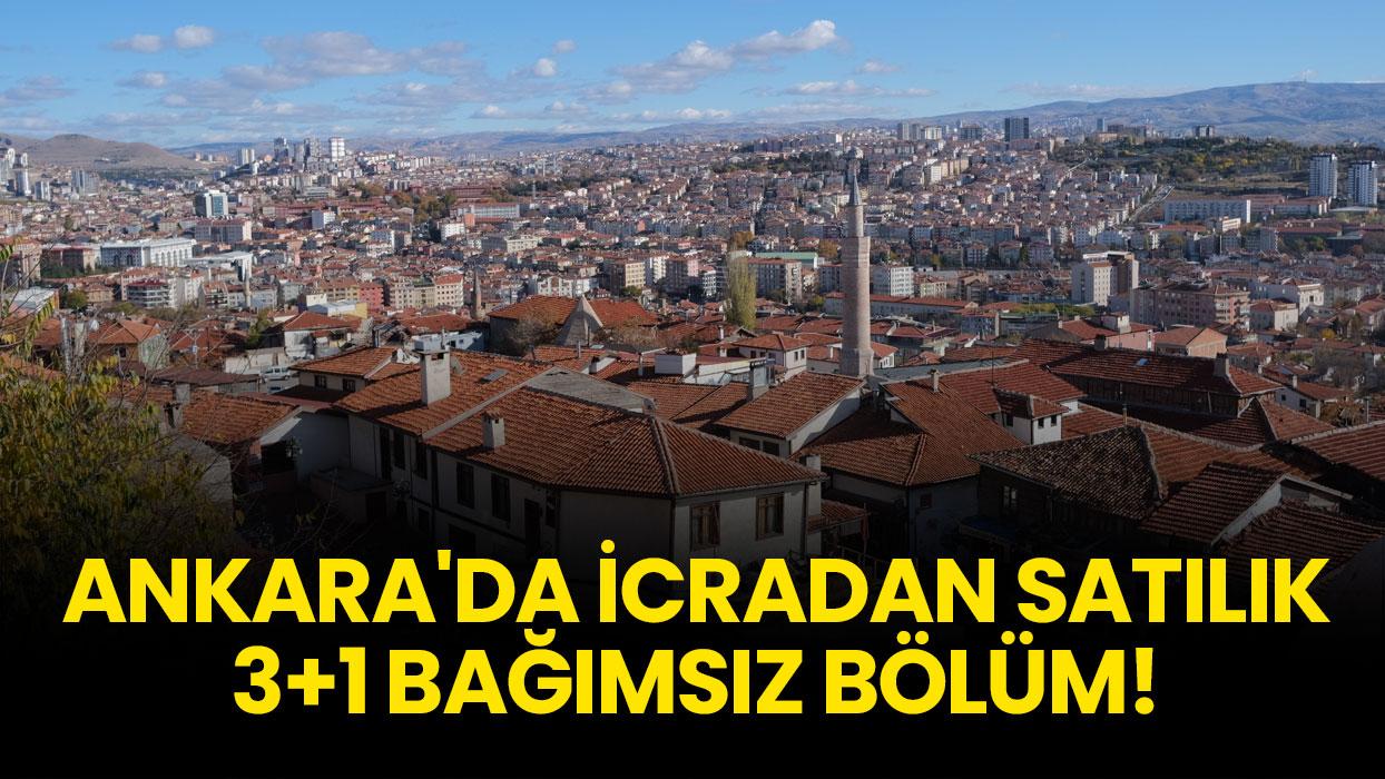 Ankara Altındağ'da icradan satılık 3+1 bağımsız bölüm!