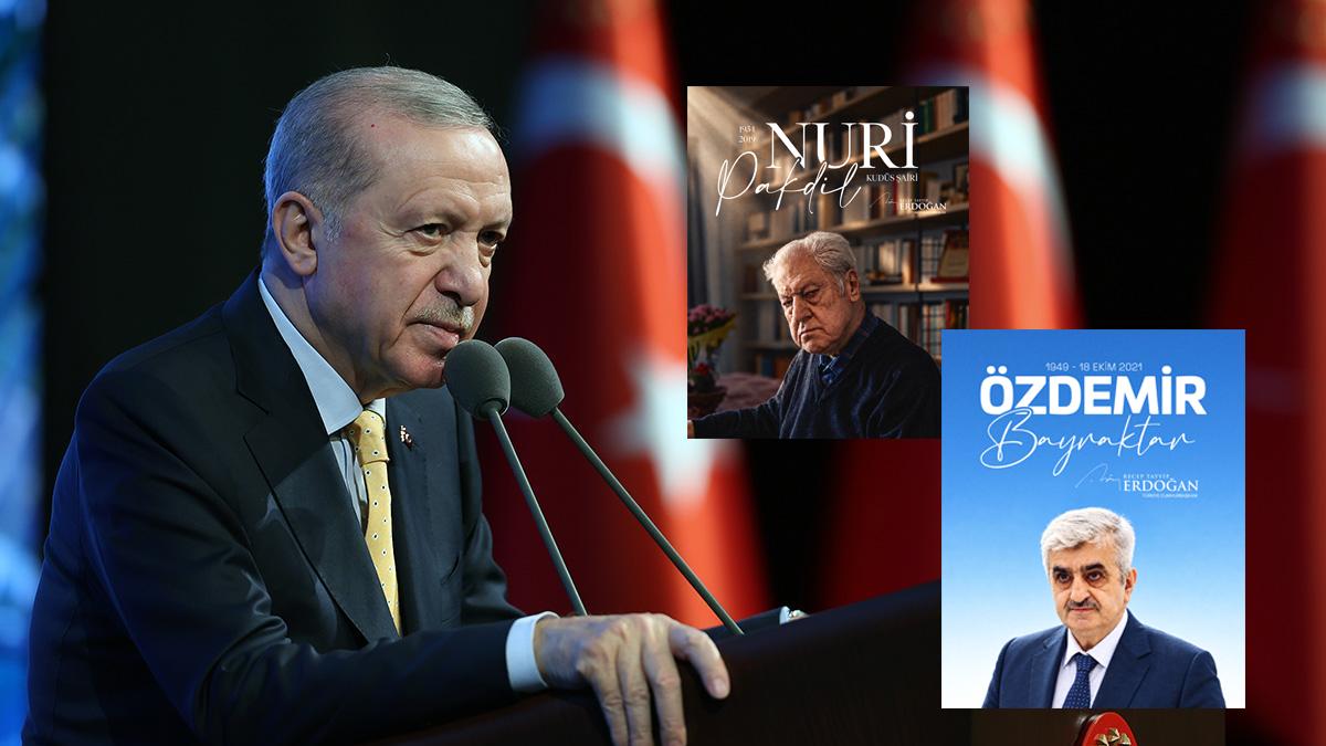 Cumhurbaşkanı Erdoğan'dan iki büyük değere vefa: Özdemir Bayraktar ve Nuri Pakdil'i rahmetle yad etti