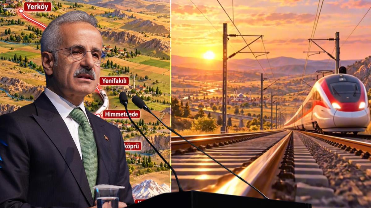 Kayseri yüksek hızlı trenine kavuşuyor! Bakan Uraloğlu animasyon kliple duyurdu: Hele gardaş...