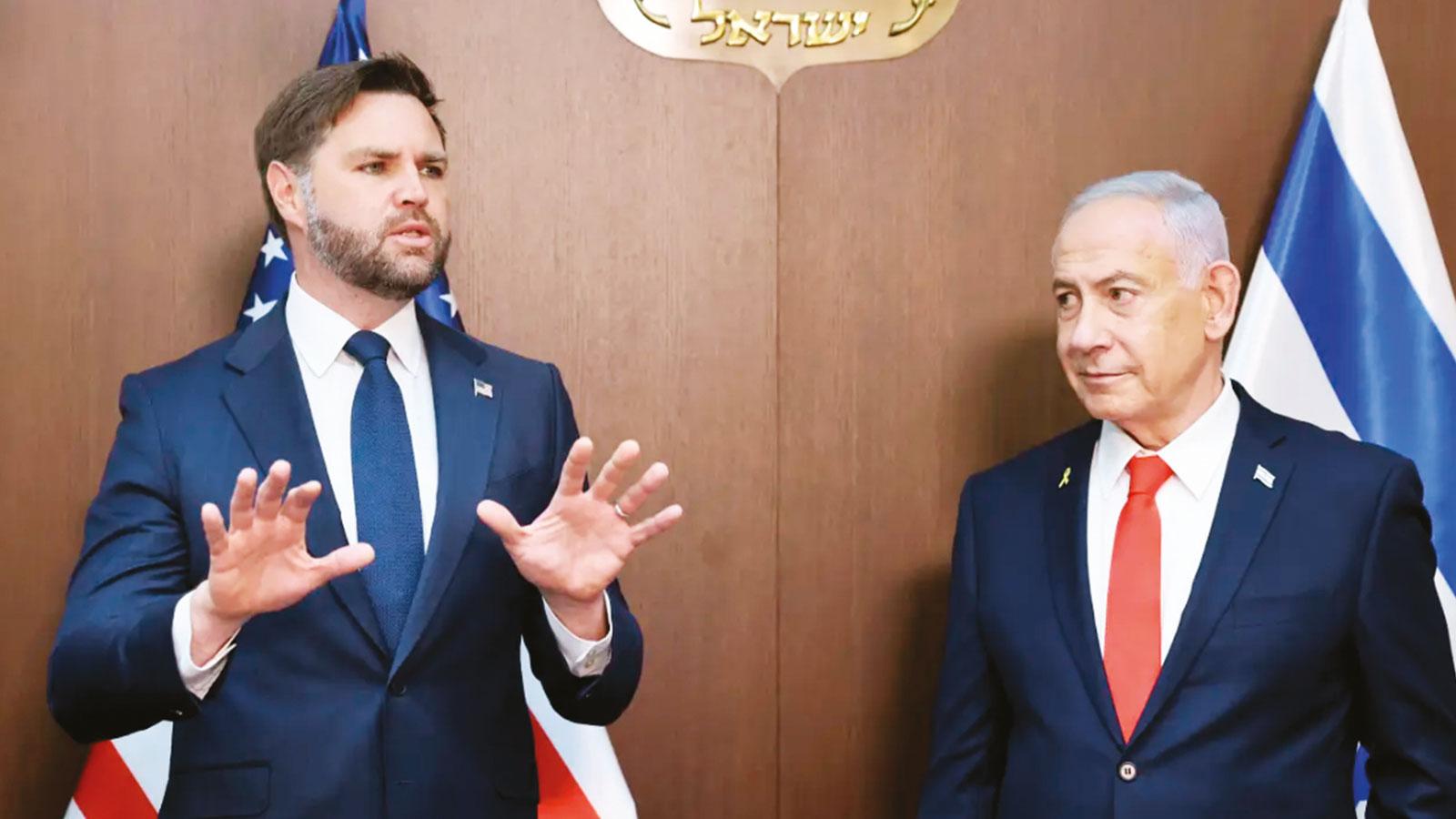 ABD yönetiminde İsrail ayrışması! Vance Netanyahu için topa girmedi